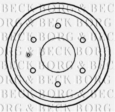 BORG & BECK bbr7184 -  Тормозной барабан